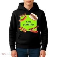 Brat Summer Funny Hot Dog Bratwurst Summer Kids Hoodie thumb 4