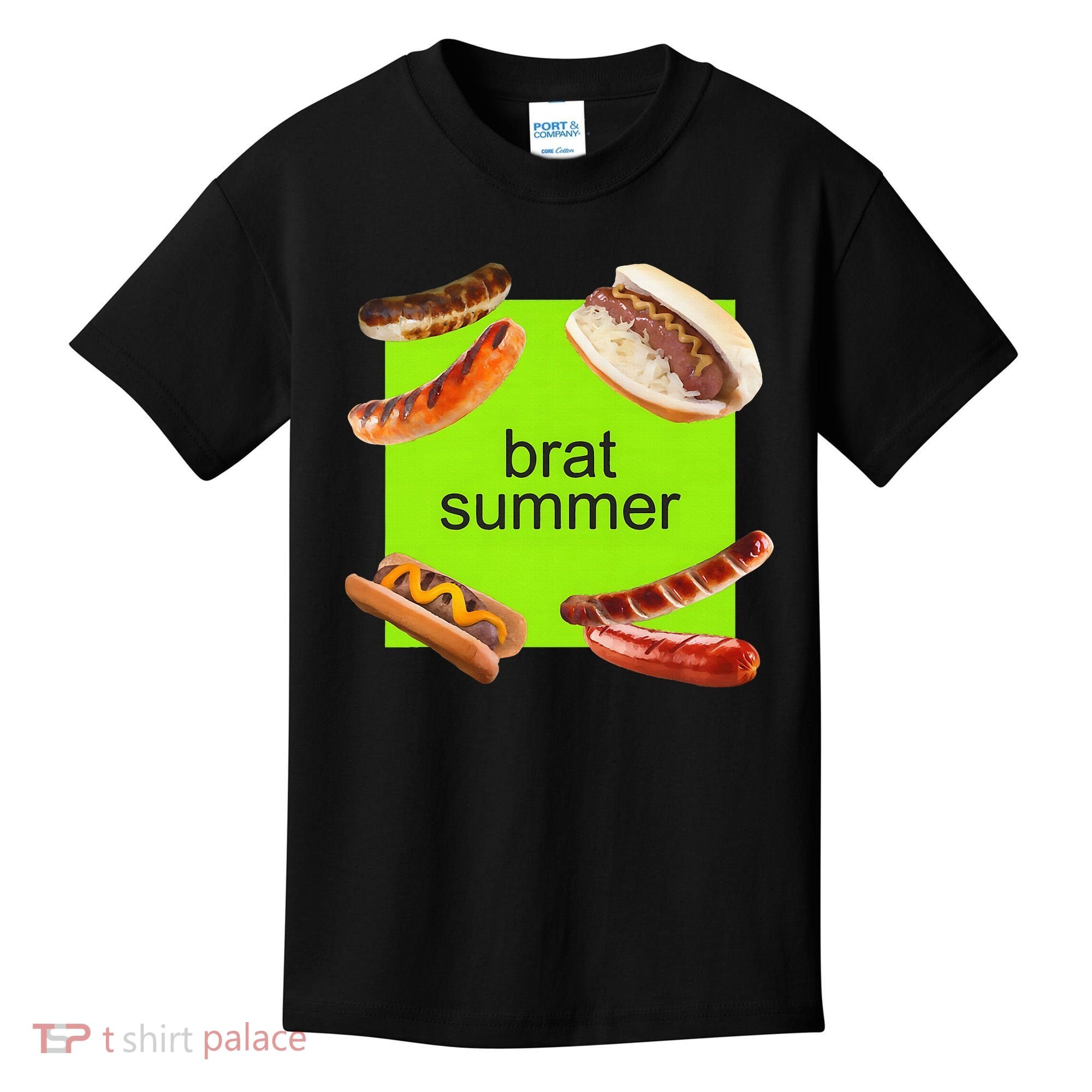 Brat Summer Funny Hot Dog Bratwurst Summer Kids T-Shirt