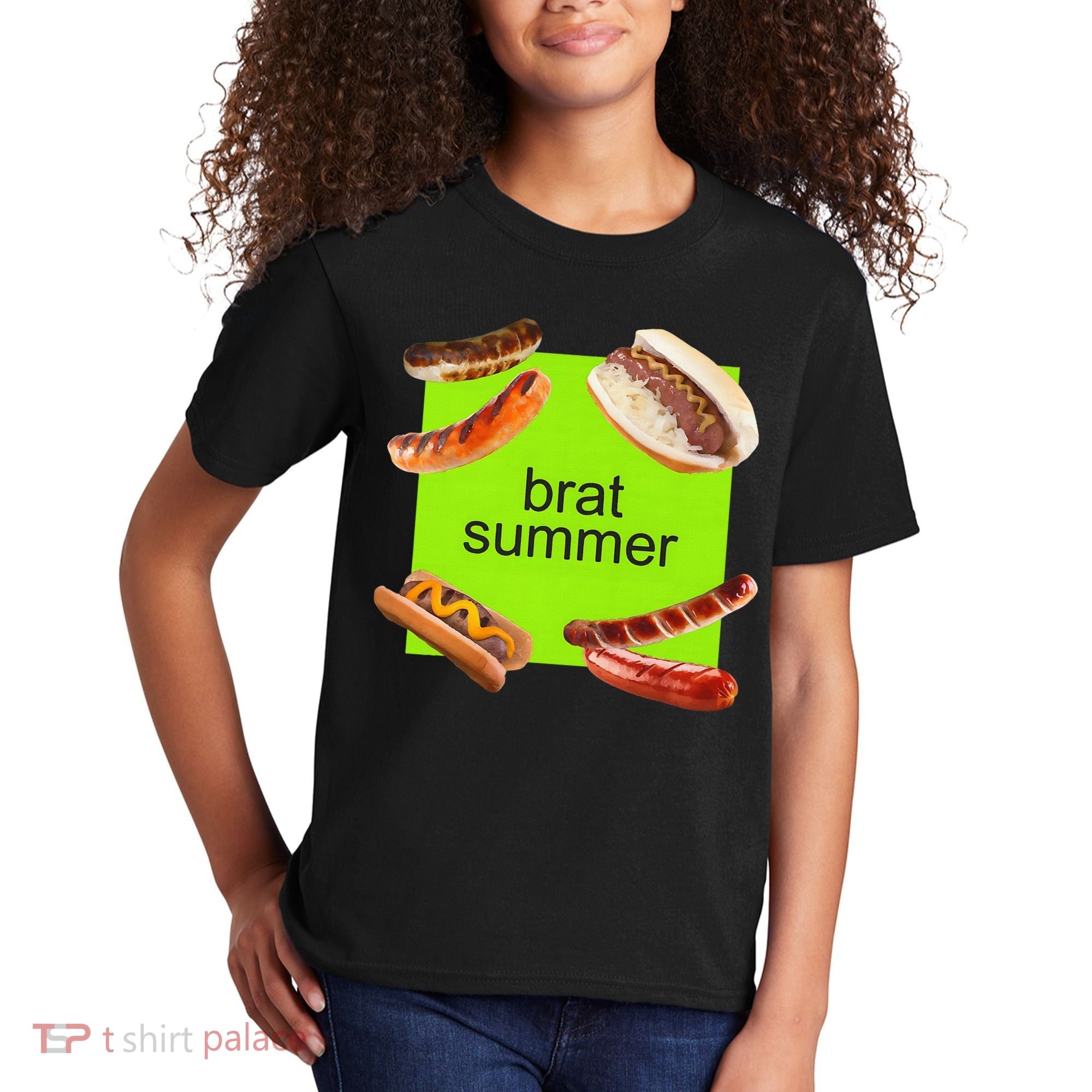 Brat Summer Funny Hot Dog Bratwurst Summer Kids T-Shirt