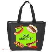 Brat Summer Funny Hot Dog Bratwurst Summer Tote Bag thumb 0