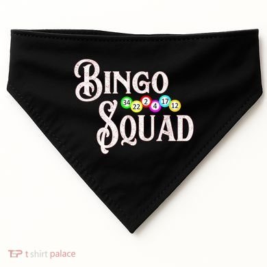 Bingo Squad Funny Bingo Lover USA-Made Doggie Bandana