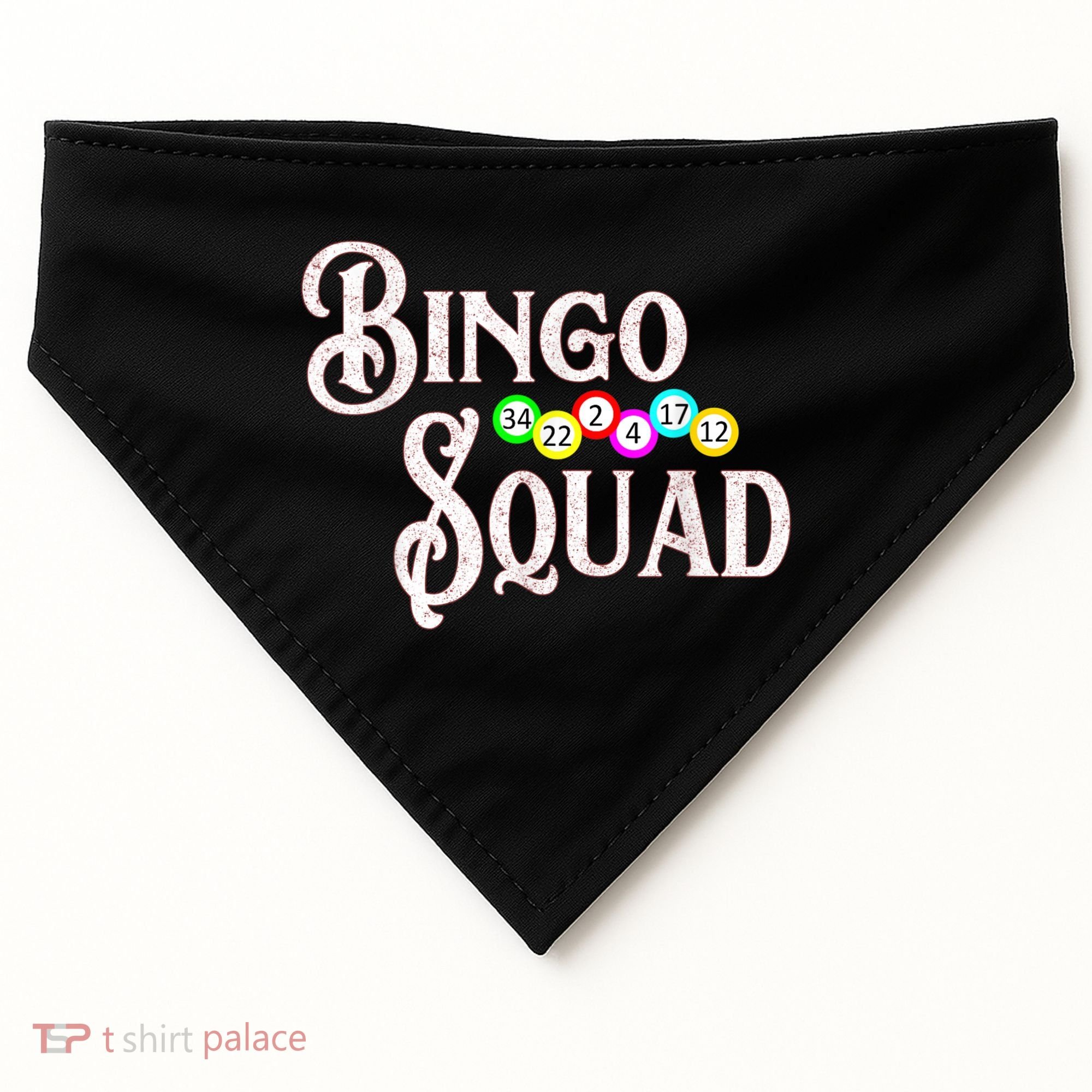 Bingo Squad Funny Bingo Lover USA-Made Doggie Bandana