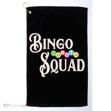 Bingo Squad Funny Bingo Lover Golf Towel