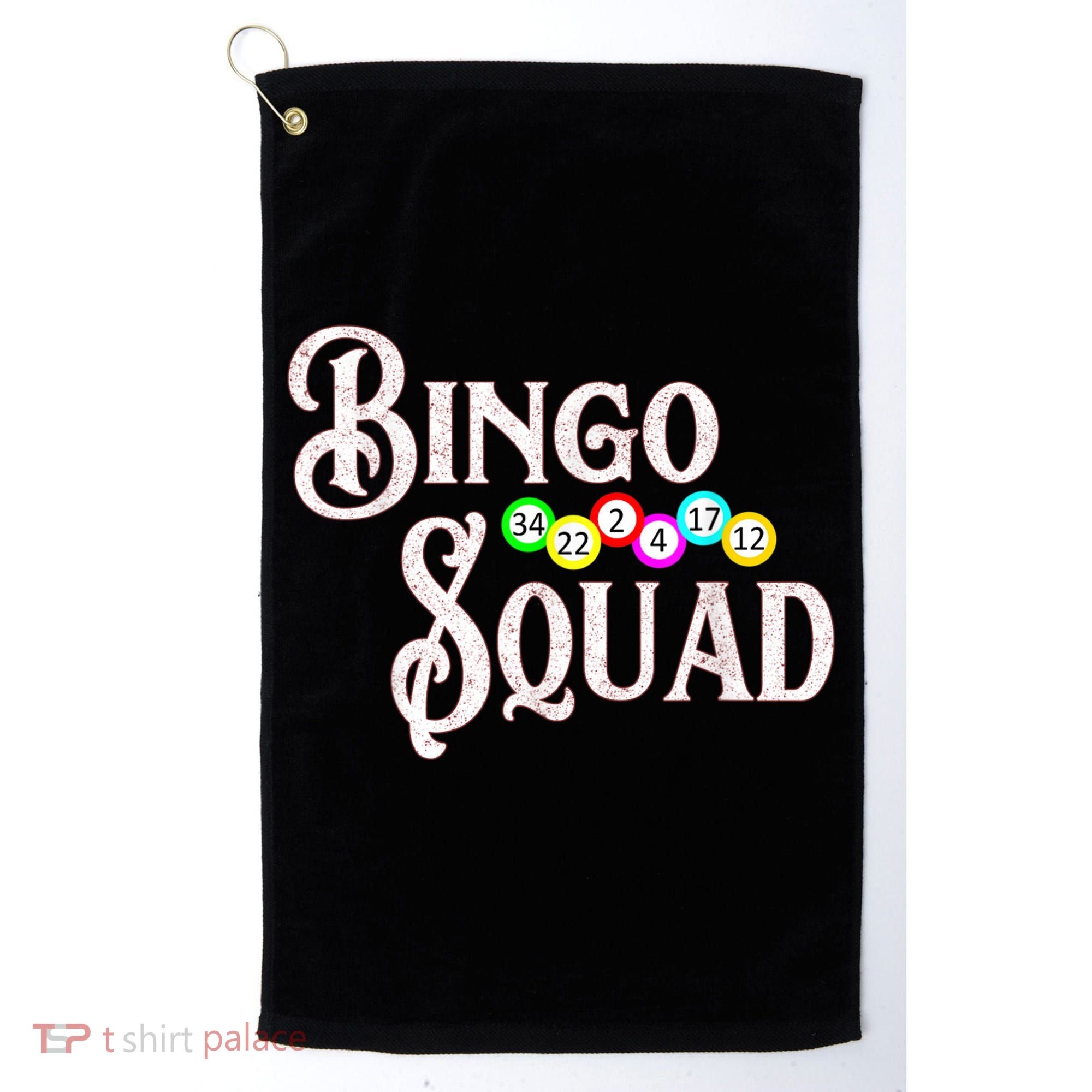 Bingo Squad Funny Bingo Lover Golf Towel