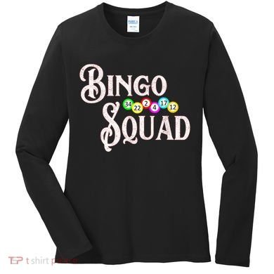 Bingo Squad Funny Bingo Lover Women's Long Sleeve Shirt