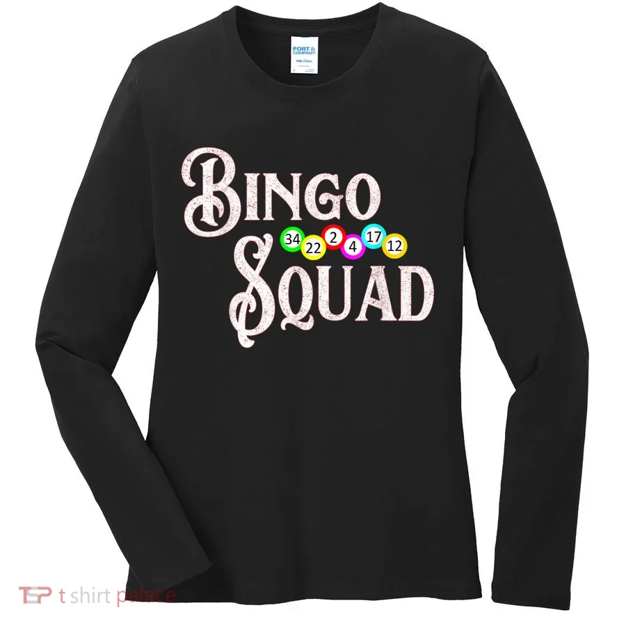 Bingo Squad Funny Bingo Lover Women's Long Sleeve Shirt