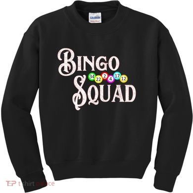 Bingo Squad Funny Bingo Lover Kids Sweatshirt