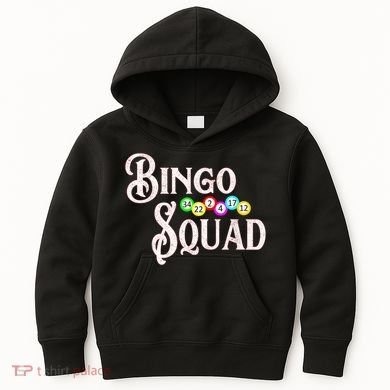 Bingo Squad Funny Bingo Lover Kids Hoodie