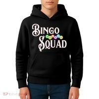 Bingo Squad Funny Bingo Lover Kids Hoodie thumb 4