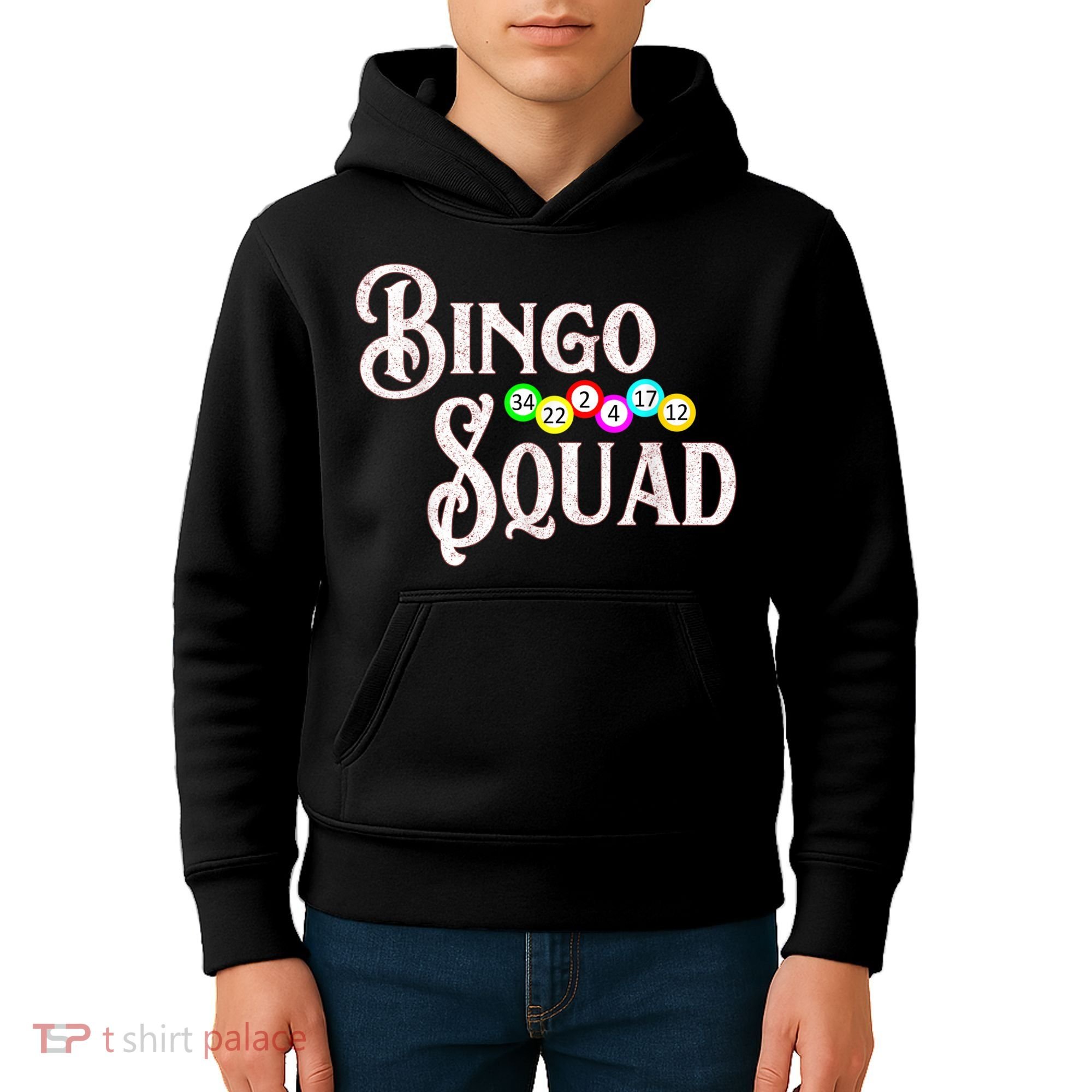 Bingo Squad Funny Bingo Lover Kids Hoodie