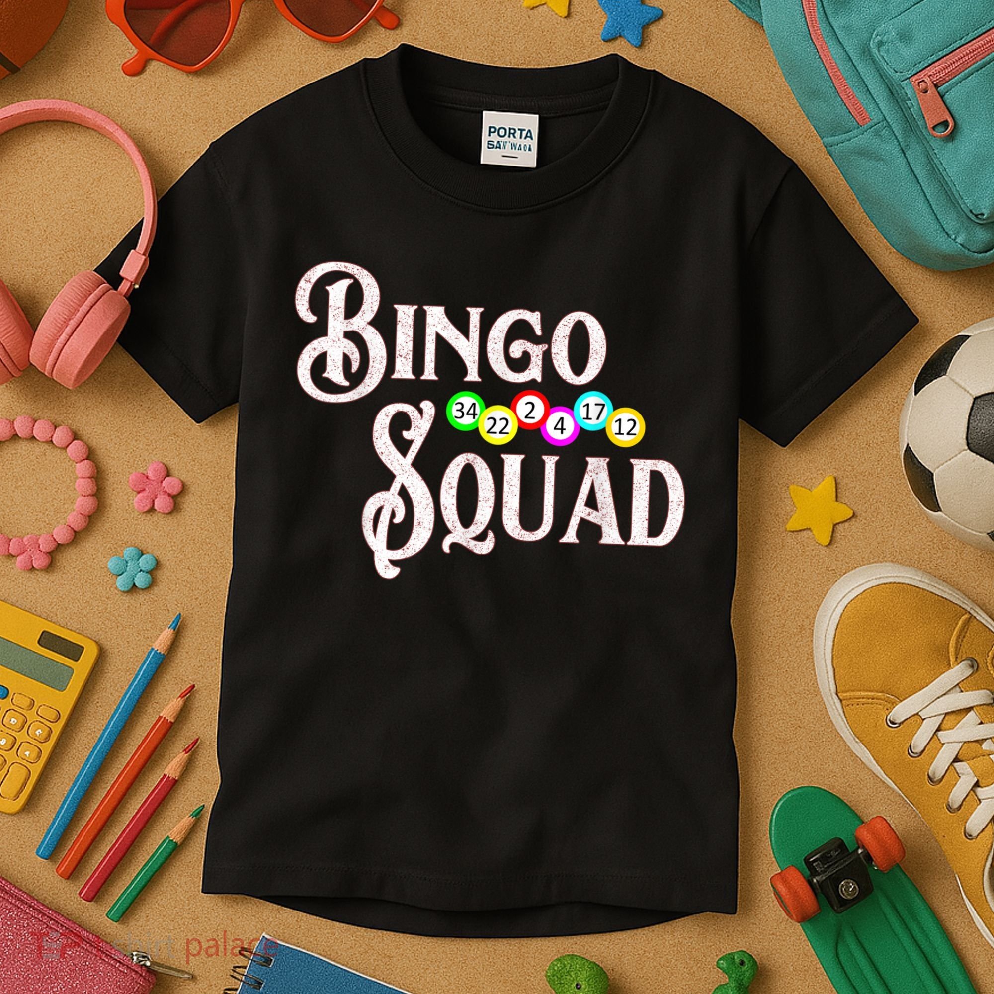 Bingo Squad Funny Bingo Lover Kids T-Shirt