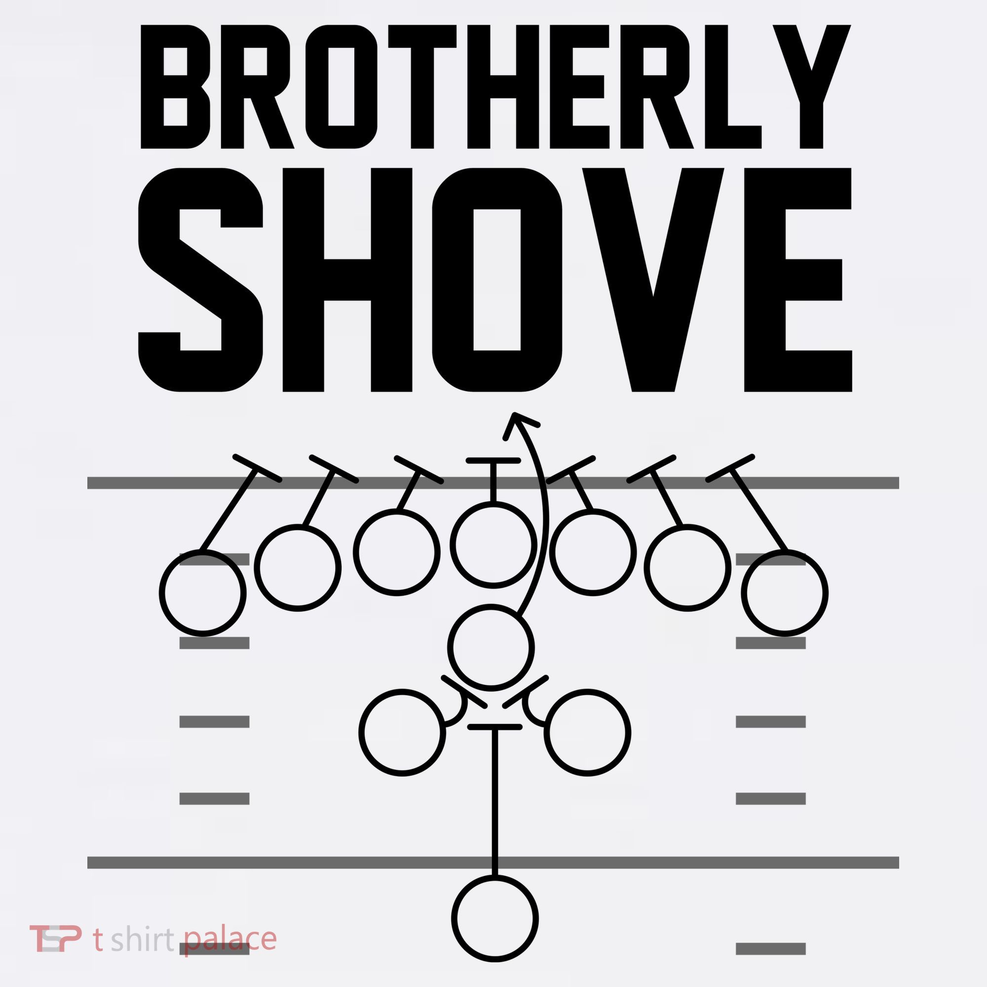 Brotherly Shove Football Fan Women's Hoodie