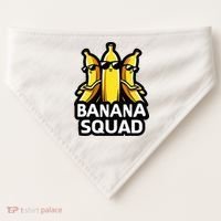 Banana Squad Fruit Banana Lover Team Banana USA-Made Doggie Bandana thumb 0