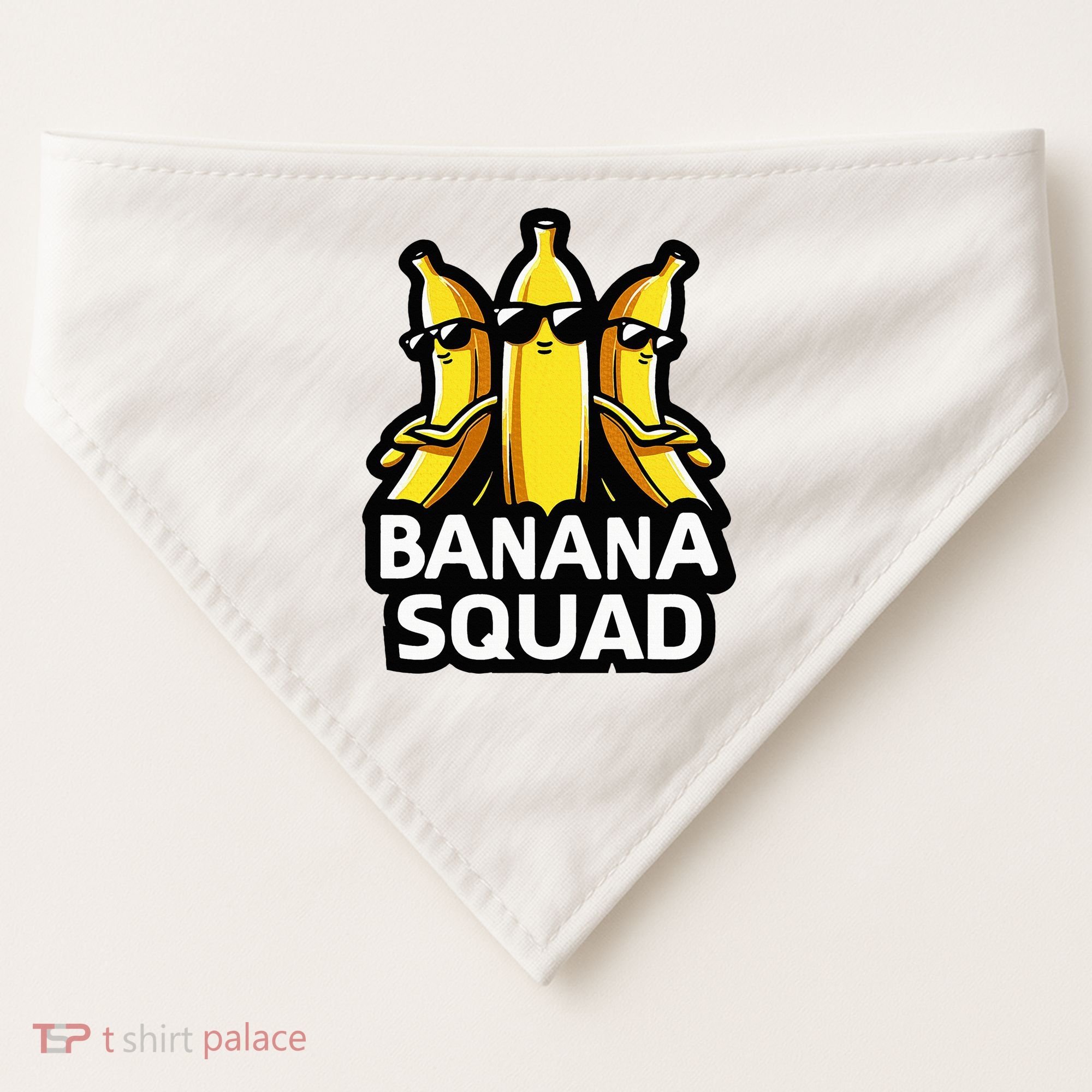Banana Squad Fruit Banana Lover Team Banana USA-Made Doggie Bandana