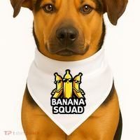 Banana Squad Fruit Banana Lover Team Banana USA-Made Doggie Bandana thumb 1