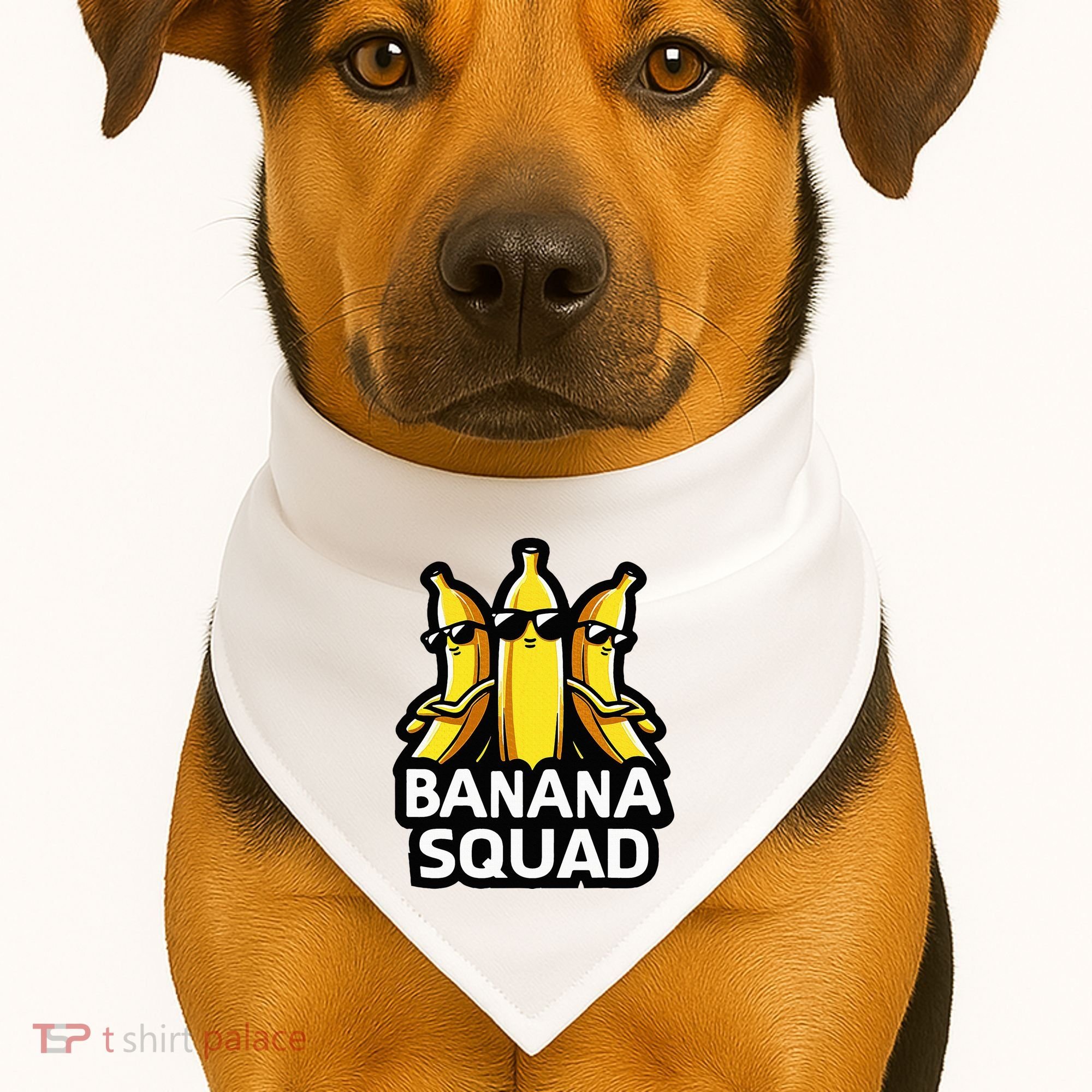 Banana Squad Fruit Banana Lover Team Banana USA-Made Doggie Bandana