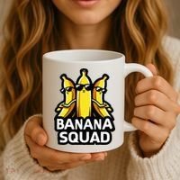 Banana Squad Fruit Banana Lover Team Banana Coffee Mug thumb 3