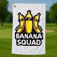 Banana Squad Fruit Banana Lover Team Banana Golf Towel thumb 1