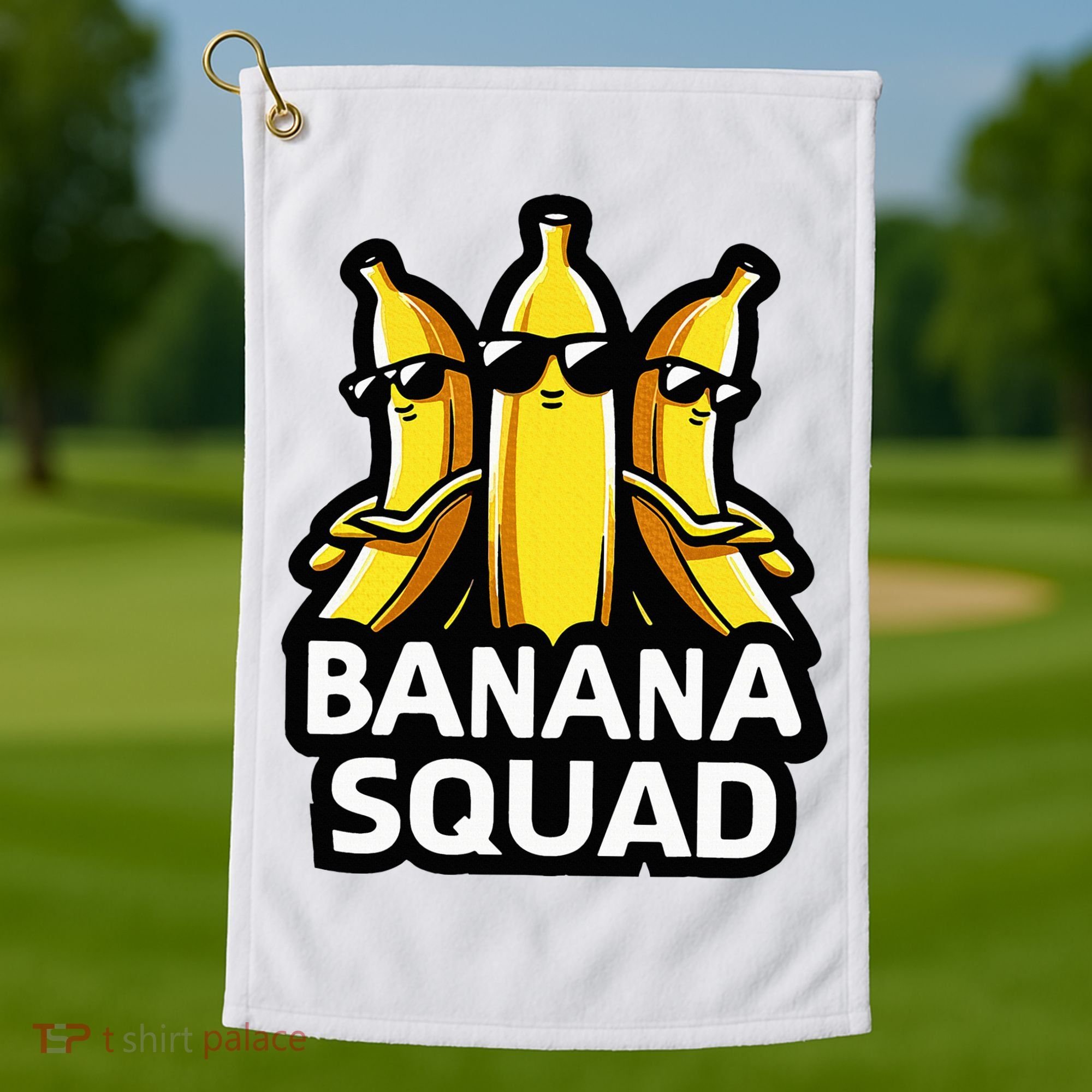 Banana Squad Fruit Banana Lover Team Banana Golf Towel
