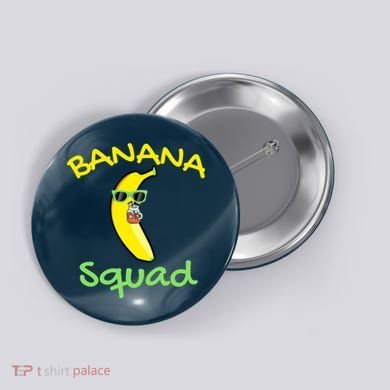 Banana Squad Food Summer Vacation Matching Fruit Lover Party Button