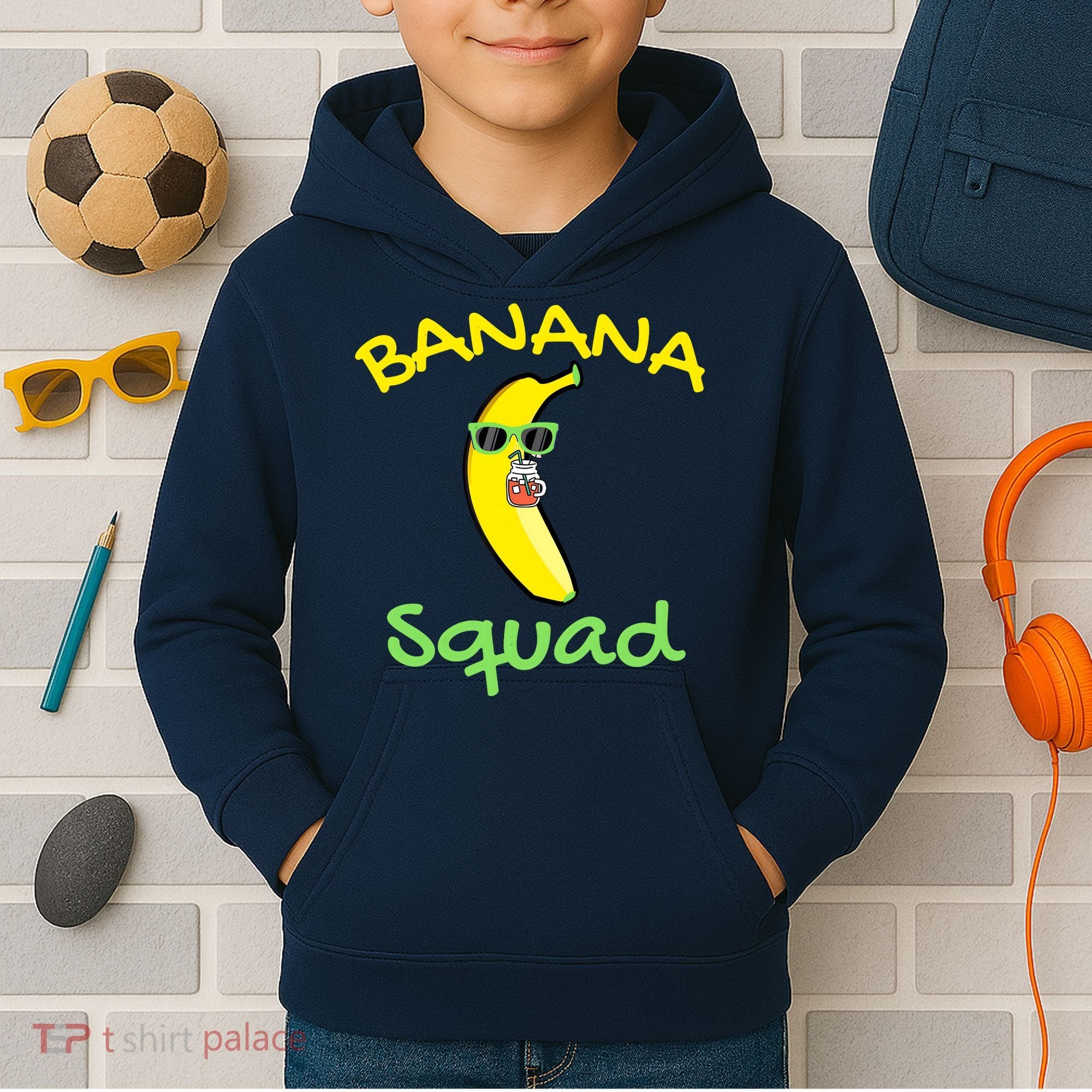 Banana Squad Food Summer Vacation Matching Fruit Lover Party Kids Hoodie