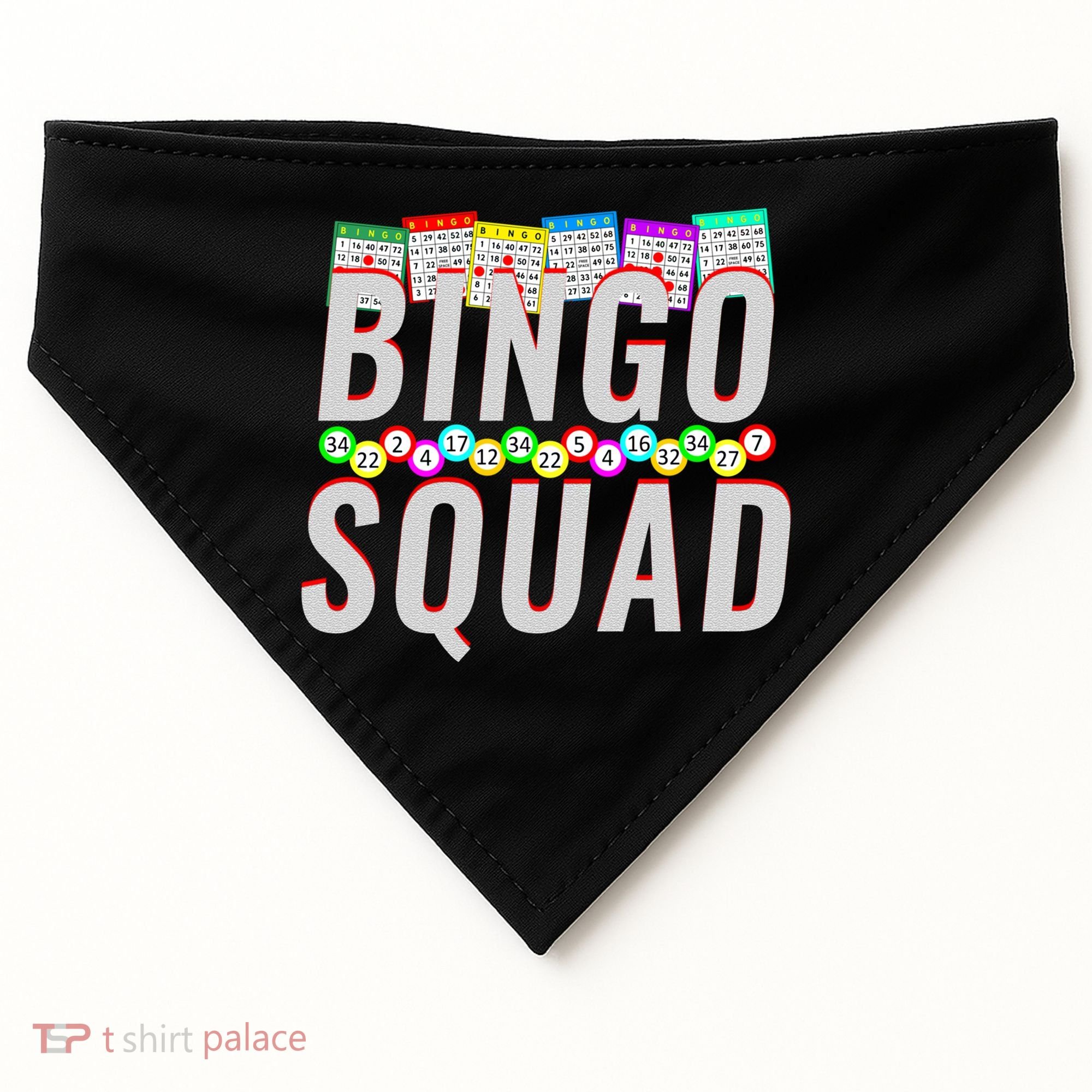 Bingo Squad Funny Bingo Lover Gift Meaningful Gift USA-Made Doggie Bandana
