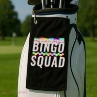 Bingo Squad Funny Bingo Lover Gift Meaningful Gift Golf Towel thumb 2