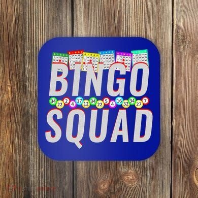 Bingo Squad Funny Bingo Lover Gift Meaningful Gift Coaster