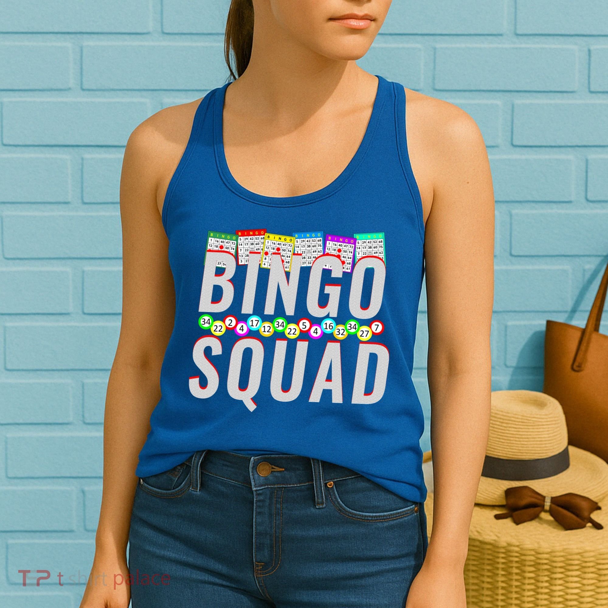 Bingo Squad Funny Bingo Lover Gift Meaningful Gift Women's Tank Top