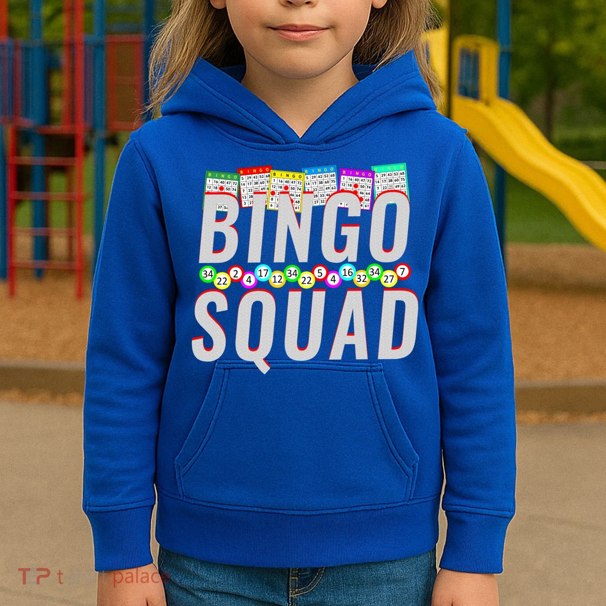 Bingo Squad Funny Bingo Lover Gift Meaningful Gift Kids Hoodie