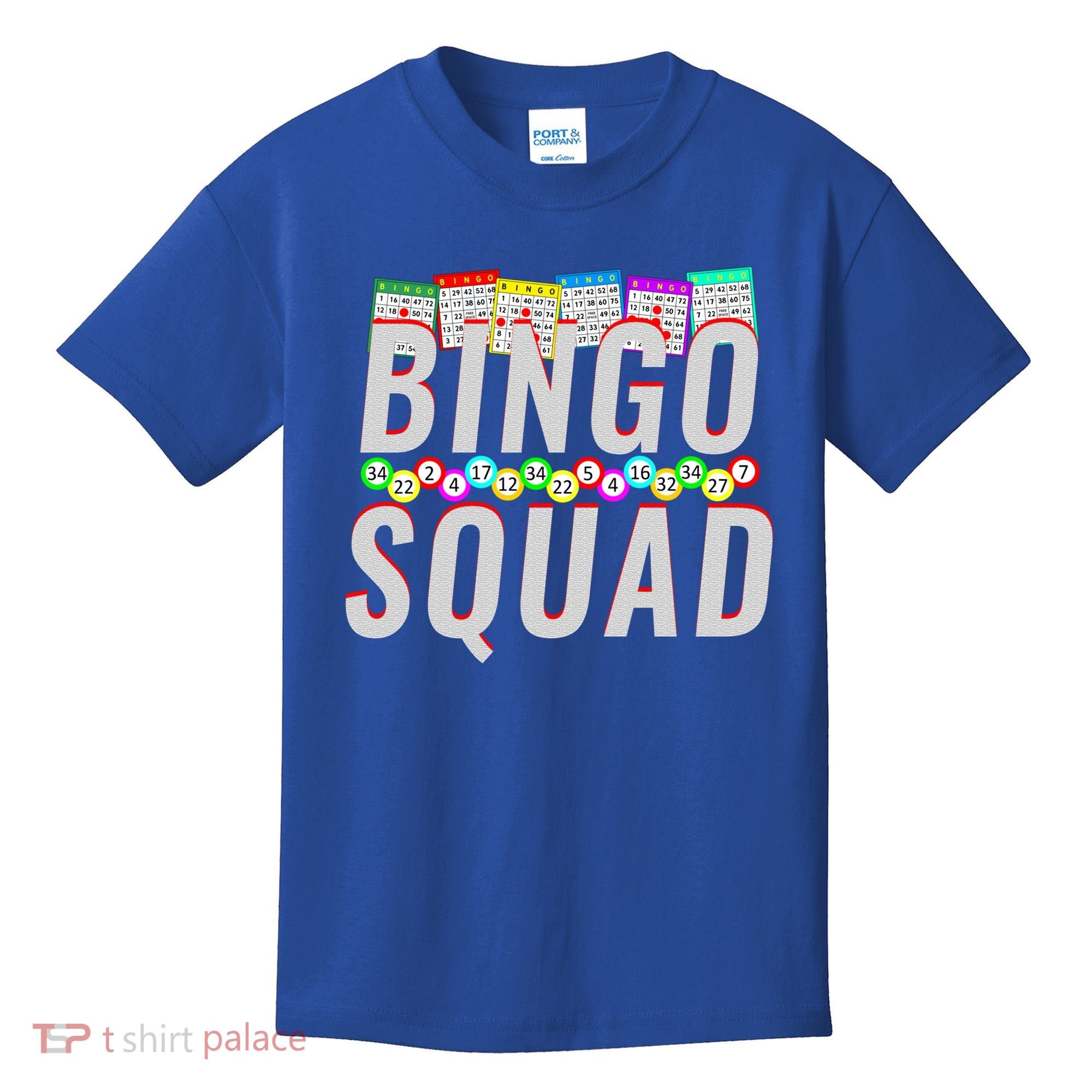 Bingo Squad Funny Bingo Lover Gift Meaningful Gift Kids T-Shirt