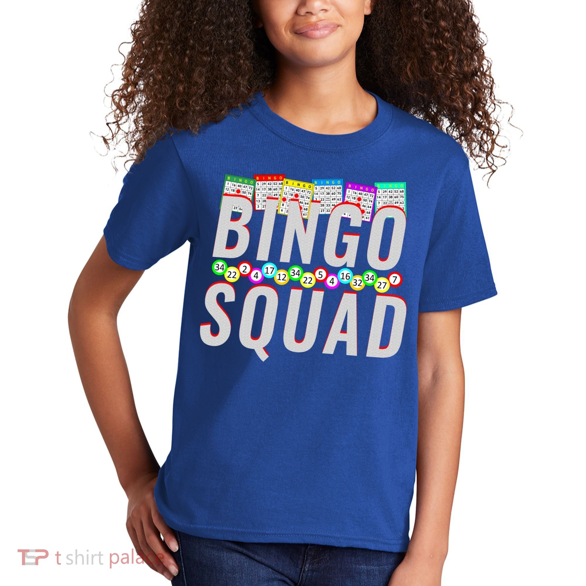 Bingo Squad Funny Bingo Lover Gift Meaningful Gift Kids T-Shirt