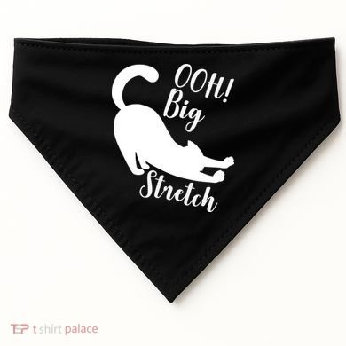 Big Stretch Funny Cat Lover USA-Made Doggie Bandana