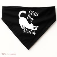 Big Stretch Funny Cat Lover USA-Made Doggie Bandana thumb 0