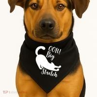 Big Stretch Funny Cat Lover USA-Made Doggie Bandana thumb 1