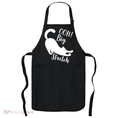 Big Stretch Funny Cat Lover Apron