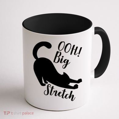 Big Stretch Funny Cat Lover Coffee Mug back