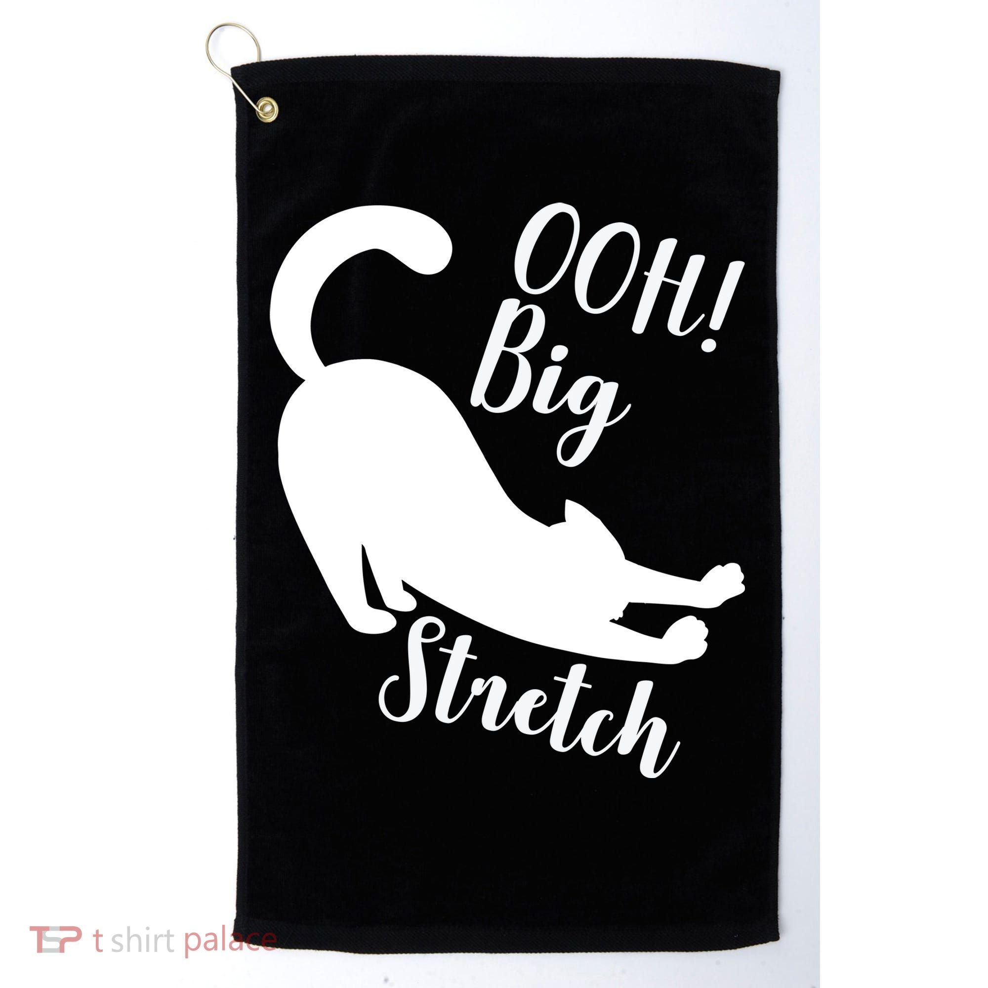 Big Stretch Funny Cat Lover Golf Towel