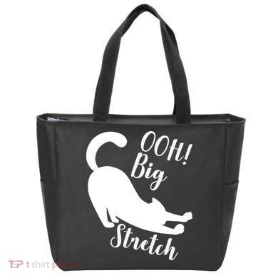 Big Stretch Funny Cat Lover Tote Bag