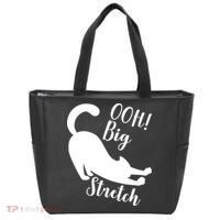 Big Stretch Funny Cat Lover Tote Bag thumb 0