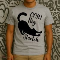 Big Stretch Funny Cat Lover T-Shirt thumb 3