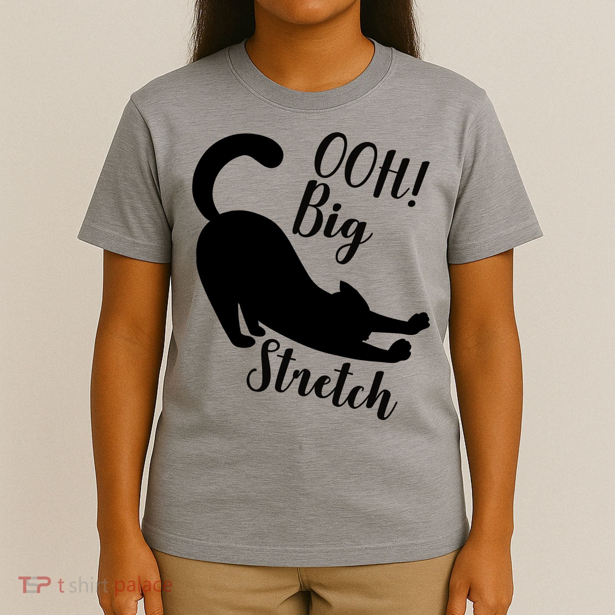Big Stretch Funny Cat Lover T-Shirt