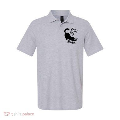 Big Stretch Funny Cat Lover Polo
