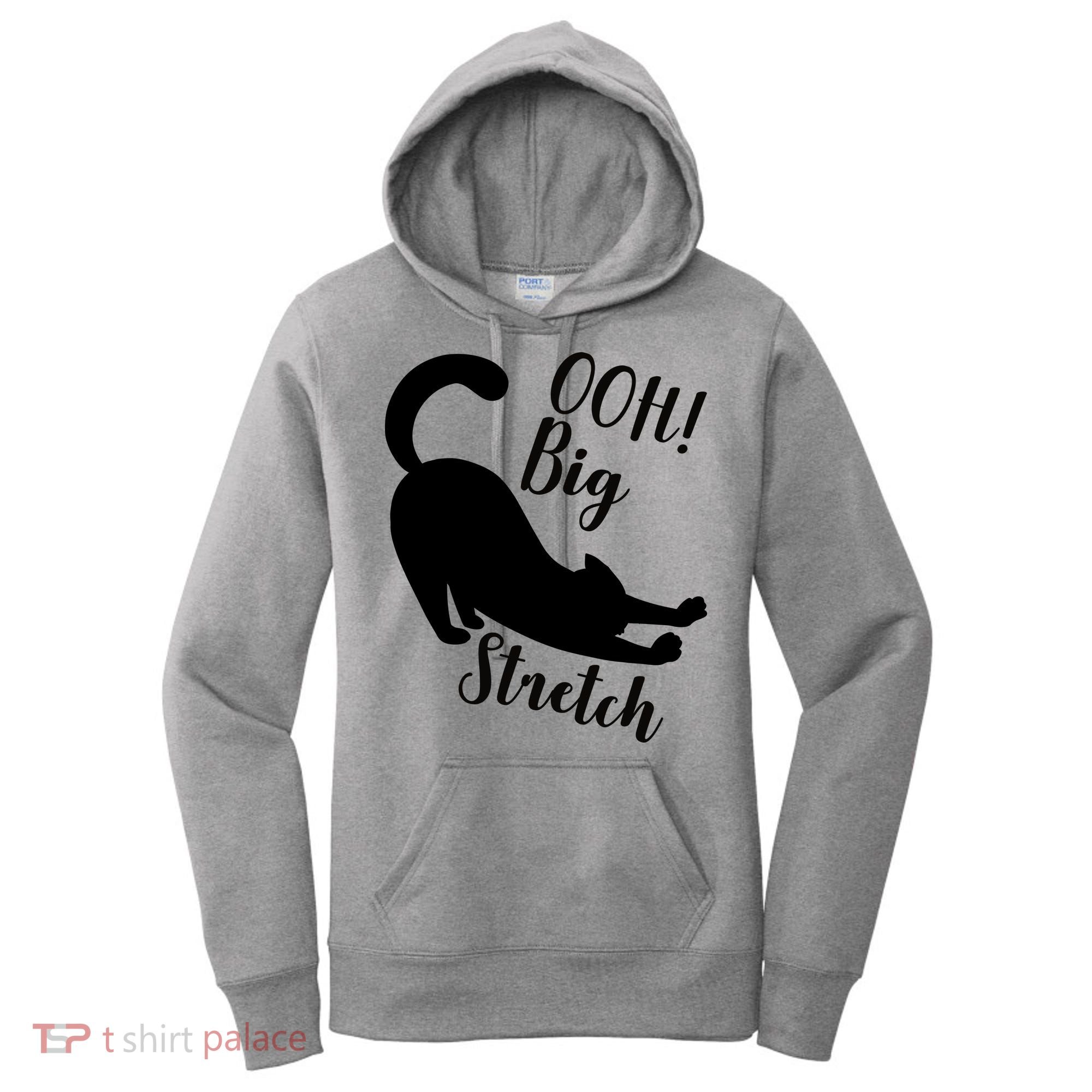 Big Stretch Funny Cat Lover Women's Hoodie