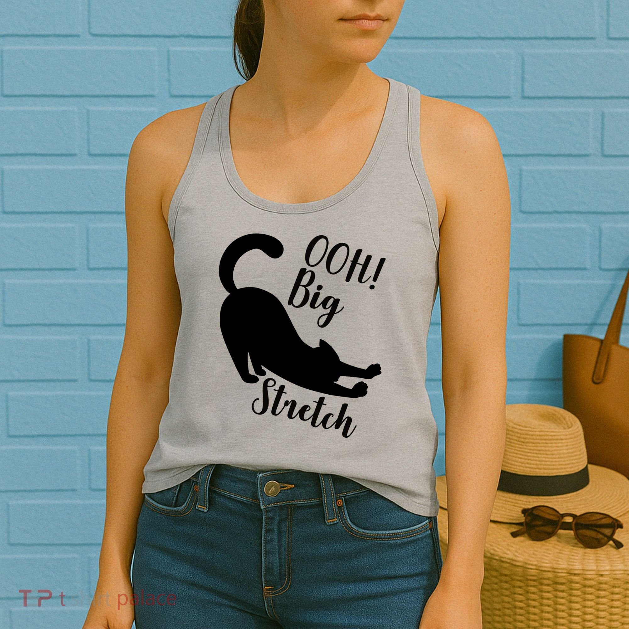 Big Stretch Funny Cat Lover Women's Tank Top