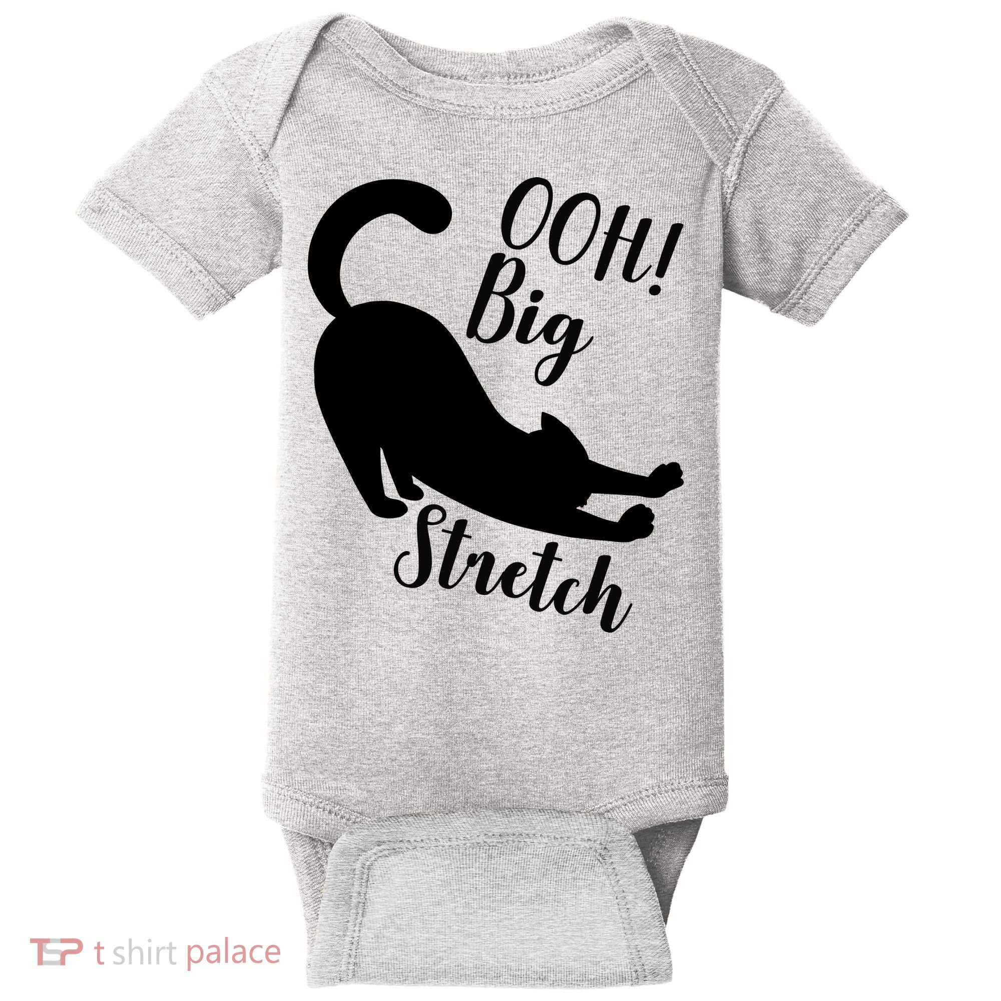 Big Stretch Funny Cat Lover Baby Bodysuit