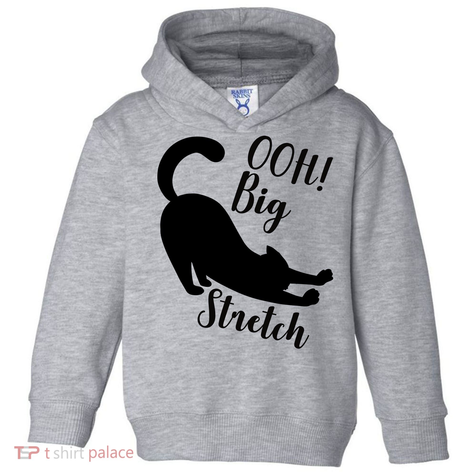Big Stretch Funny Cat Lover Toddler Hoodie