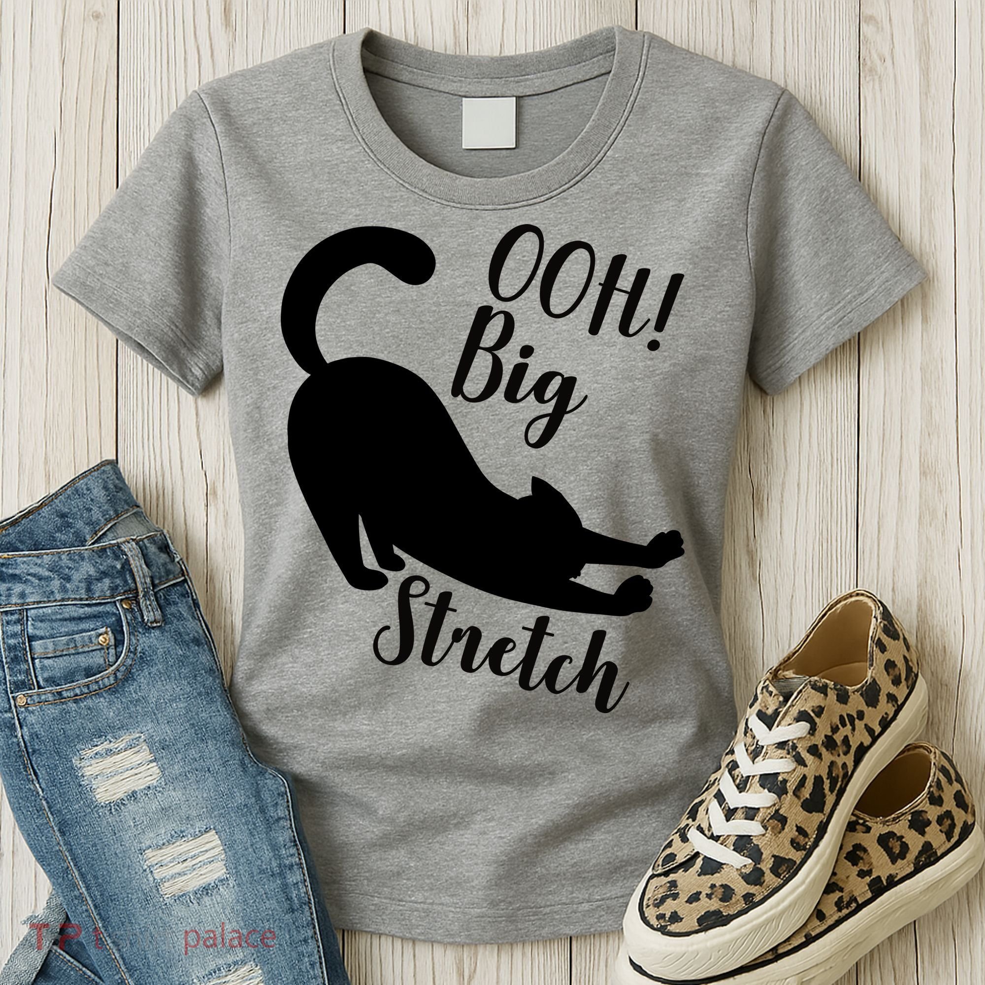 Big Stretch Funny Cat Lover Women's T-Shirt