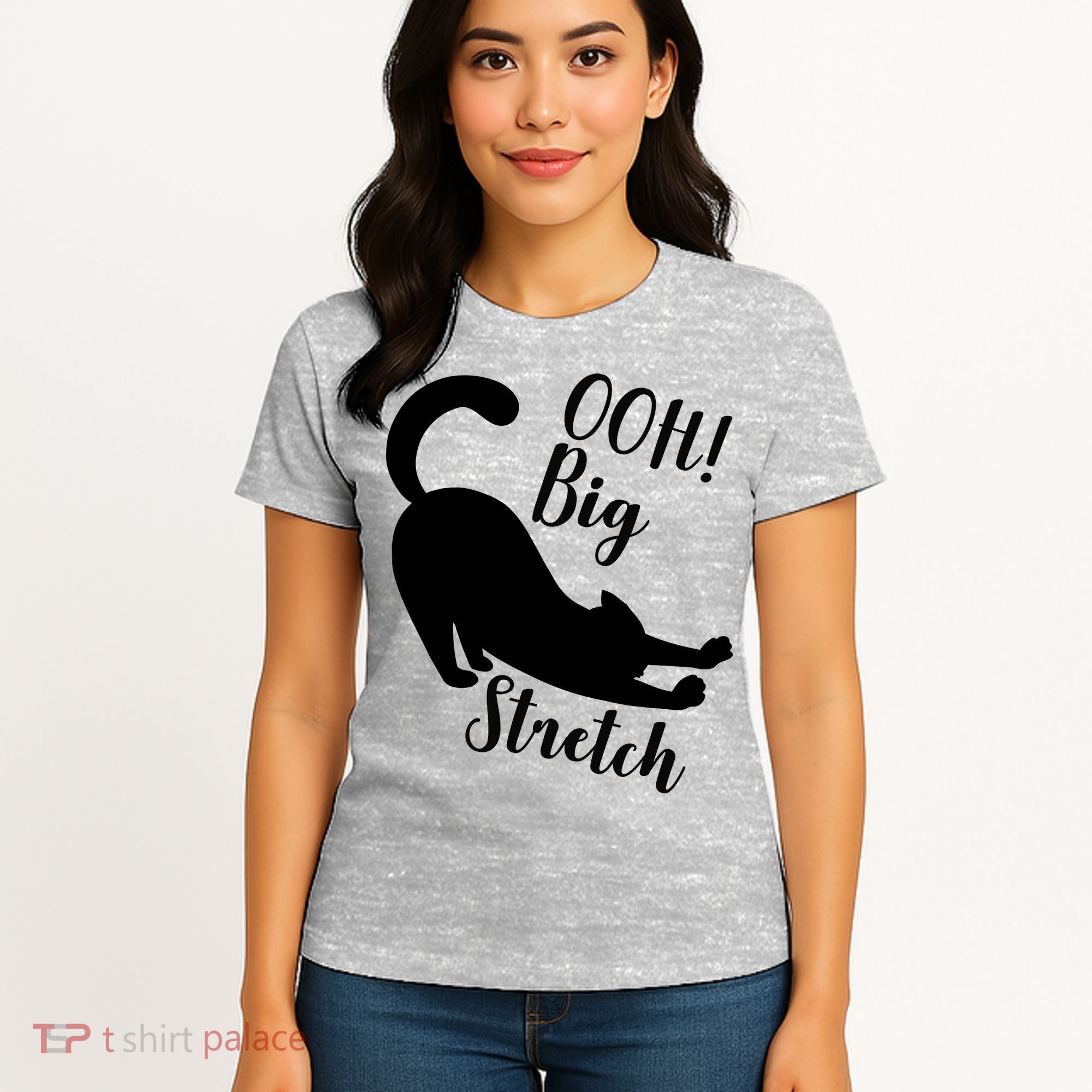 Big Stretch Funny Cat Lover Women's T-Shirt