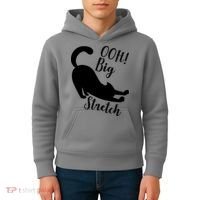 Big Stretch Funny Cat Lover Kids Hoodie thumb 4
